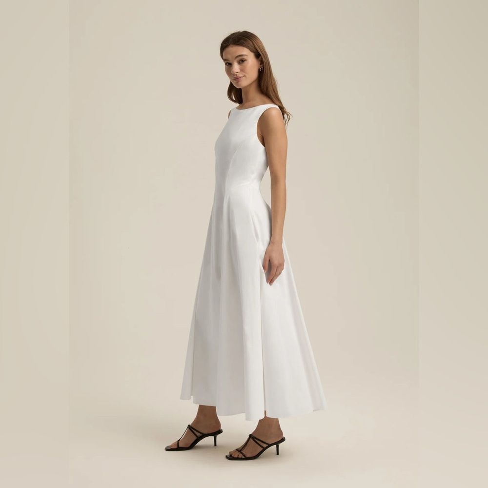 Favorite Daughter Elegant White Maxi Catherine Dress - Picture 6 of 12